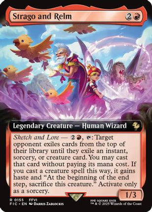 Strago and Relm (Extended Art) [Commander: FINAL FANTASY] Foil