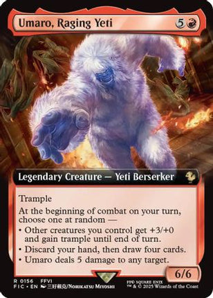 Umaro, Raging Yeti (Extended Art) [Commander: FINAL FANTASY] Foil