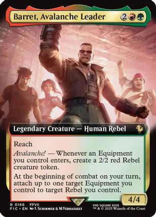 Barret, Avalanche Leader (Extended Art) [Commander: FINAL FANTASY] Foil