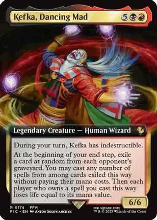 Kefka, Dancing Mad (Extended Art) [Commander: FINAL FANTASY] Foil