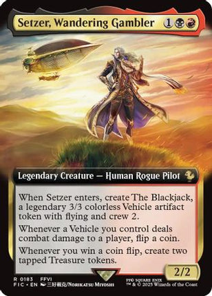 Setzer, Wandering Gambler (Extended Art) [Commander: FINAL FANTASY] Foil