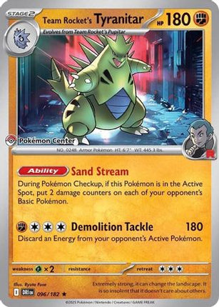 Team Rocket's Tyranitar (Pokemon Center Exclusive) - 96/null [Miscellaneous Cards & Products]