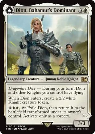Dion, Bahamut's Dominant [Prerelease Cards] Foil