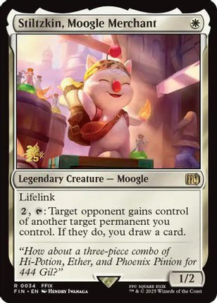 Stiltzkin, Moogle Merchant [Prerelease Cards] Foil