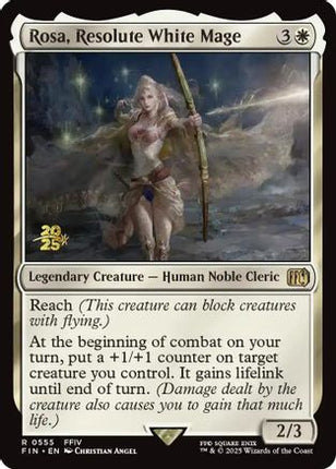 Rosa, Resolute White Mage [Prerelease Cards] Foil