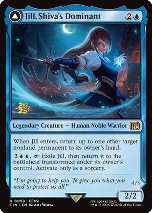 Jill, Shiva's Dominant [Prerelease Cards] Foil