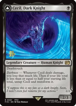 Cecil, Dark Knight [Prerelease Cards] Foil