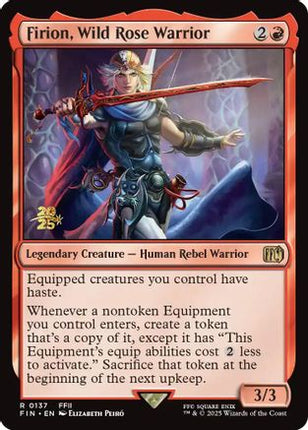 Firion, Wild Rose Warrior [Prerelease Cards] Foil