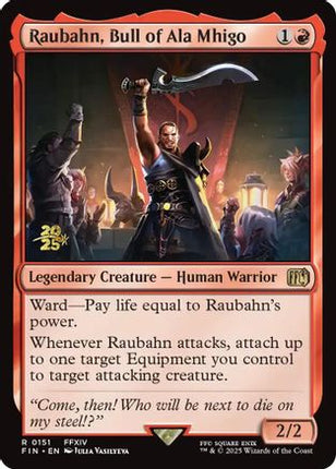 Raubahn, Bull of Ala Mhigo [Prerelease Cards] Foil