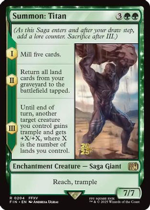 Summon: Titan [Prerelease Cards] Foil