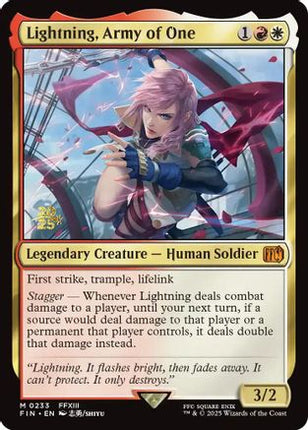 Lightning, Army of One [Prerelease Cards] Foil