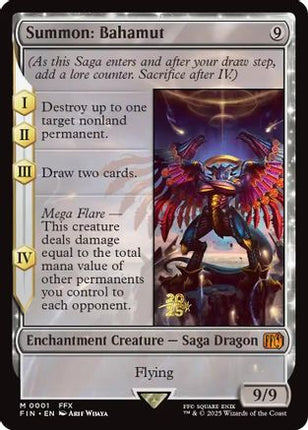 Summon: Bahamut [Prerelease Cards] Foil