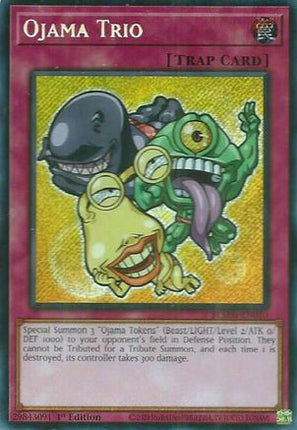 Ojama Trio [BLMM-EN010] Secret Rare 1st Edition
