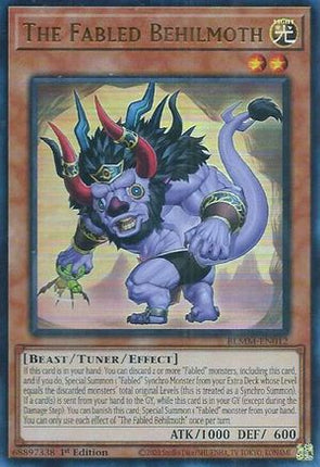 The Fabled Behilmoth [BLMM-EN012] Ultra Rare 1st Edition