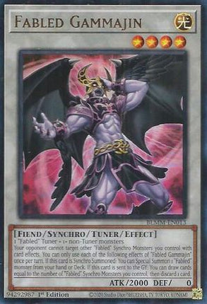 Fabled Gammajin [BLMM-EN013] Ultra Rare 1st Edition