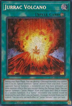 Jurrac Volcano [BLMM-EN019] Secret Rare 1st Edition