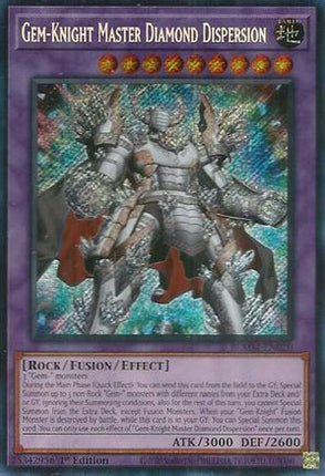 Gem-Knight Master Diamond Dispersion [BLMM-EN020] Secret Rare 1st Edition