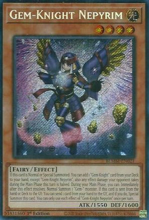 Gem-Knight Nepyrim [BLMM-EN021] Secret Rare 1st Edition