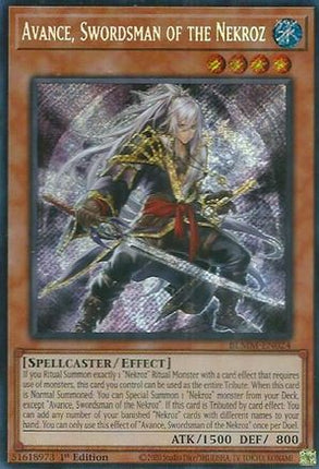 Avance, Swordsman of the Nekroz [BLMM-EN024] Secret Rare 1st Edition