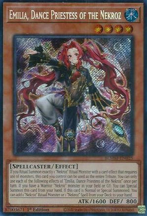 Emilia, Dance Priestess of the Nekroz [BLMM-EN025] Secret Rare 1st Edition