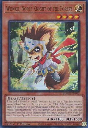 Wonko, Noble Knight of the Forest [BLMM-EN035] Ultra Rare 1st Edition