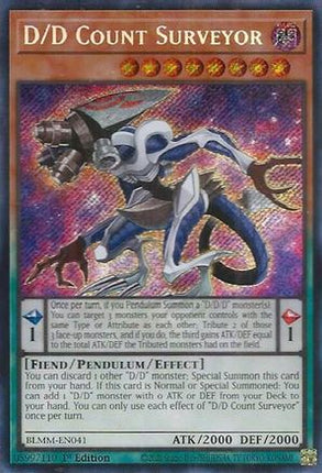 D/D Count Surveyor [BLMM-EN041] Secret Rare 1st Edition