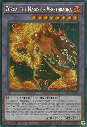 Zoroa, the Magistus Verethragna [BLMM-EN045] Secret Rare 1st Edition
