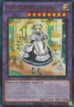 Lady's Dragonmaid [BLMM-EN049] Ultra Rare 1st Edition
