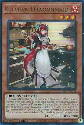 Kitchen Dragonmaid [BLMM-EN058] Ultra Rare 1st Edition