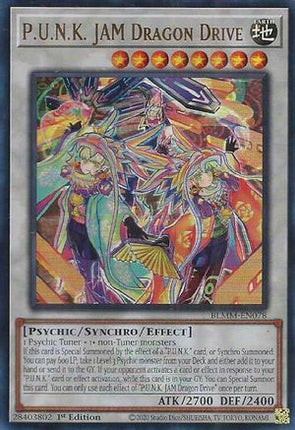 P.U.N.K. JAM Dragon Drive [BLMM-EN078] Ultra Rare 1st Edition