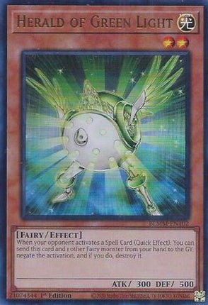 Herald of Green Light [BLMM-EN102] Ultra Rare 1st Edition