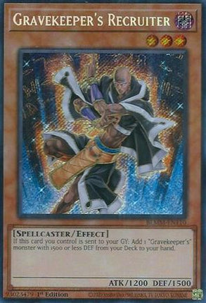 Gravekeeper's Recruiter [BLMM-EN110] Secret Rare 1st Edition