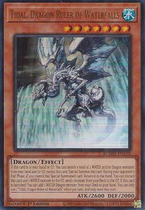 Tidal, Dragon Ruler of Waterfalls [BLMM-EN118] Ultra Rare 1st Edition