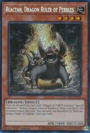 Reactan, Dragon Ruler of Pebbles [BLMM-EN121] Secret Rare 1st Edition