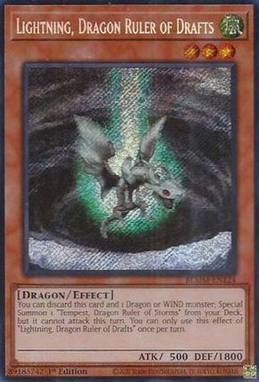 Lightning, Dragon Ruler of Drafts [BLMM-EN124] Secret Rare 1st Edition