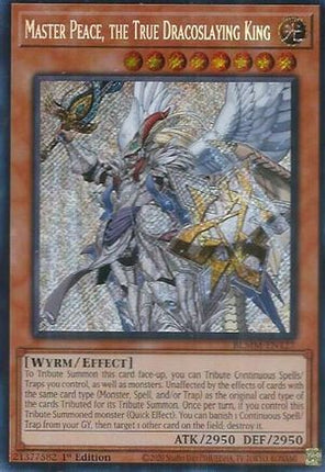 Master Peace, the True Dracoslaying King [BLMM-EN127] Secret Rare 1st Edition