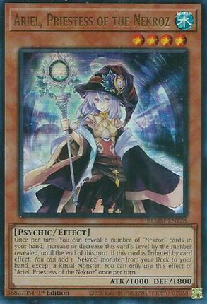Ariel, Priestess of the Nekroz [BLMM-EN128] Ultra Rare 1st Edition
