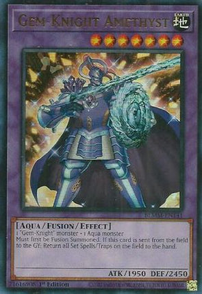 Gem-Knight Amethyst [BLMM-EN141] Ultra Rare 1st Edition