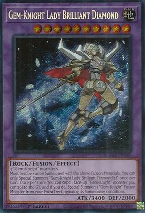Gem-Knight Lady Brilliant Diamond [BLMM-EN145] Secret Rare 1st Edition