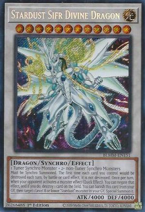 Stardust Sifr Divine Dragon [BLMM-EN151] Secret Rare 1st Edition