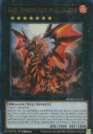 Blaze, Supreme Ruler of all Dragons [BLMM-EN155] Ultra Rare 1st Edition