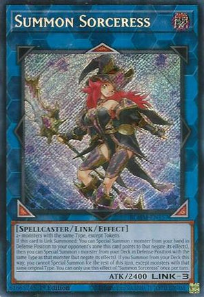 Summon Sorceress [BLMM-EN157] Secret Rare 1st Edition