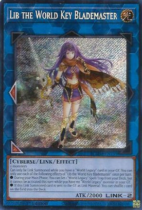 Lib the World Key Blademaster [BLMM-EN159] Secret Rare 1st Edition