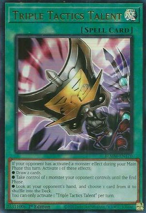 Triple Tactics Talent [BLMM-EN170] Ultra Rare 1st Edition