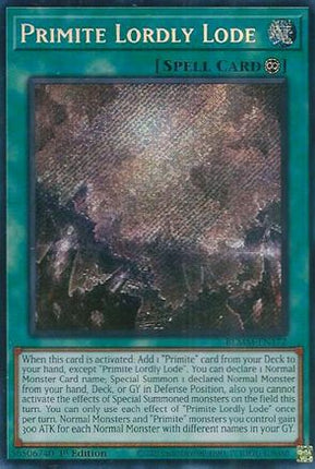 Primite Lordly Lode [BLMM-EN172] Secret Rare 1st Edition