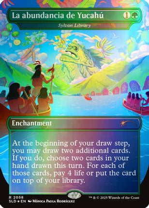 La abundancia de Yucahú - Sylvan Library (Rainbow Foil) [Secret Lair Drop Series] Foil