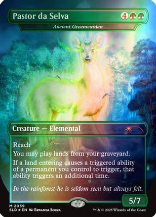 Pastor da Selva - Ancient Greenwarden (Rainbow Foil) [Secret Lair Drop Series] Foil