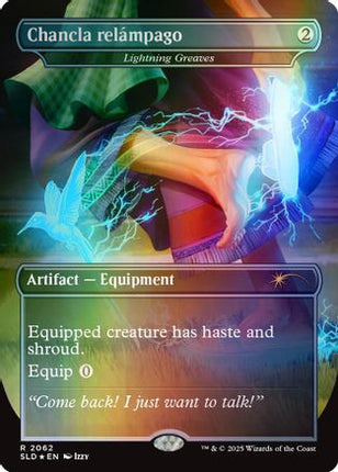 Chancla relámpago - Lightning Greaves (Rainbow Foil) [Secret Lair Drop Series] Foil