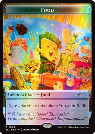 Food Token (2064) (Rainbow Foil) [Secret Lair Drop Series] Foil