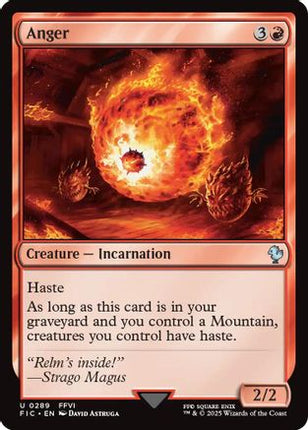 Anger (Surge Foil) [Commander: FINAL FANTASY] Foil